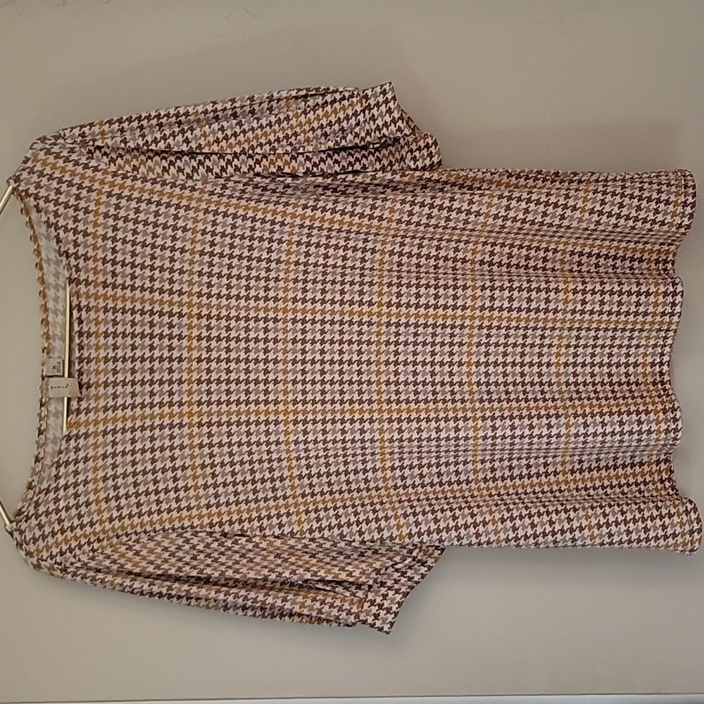Tan gold blouse